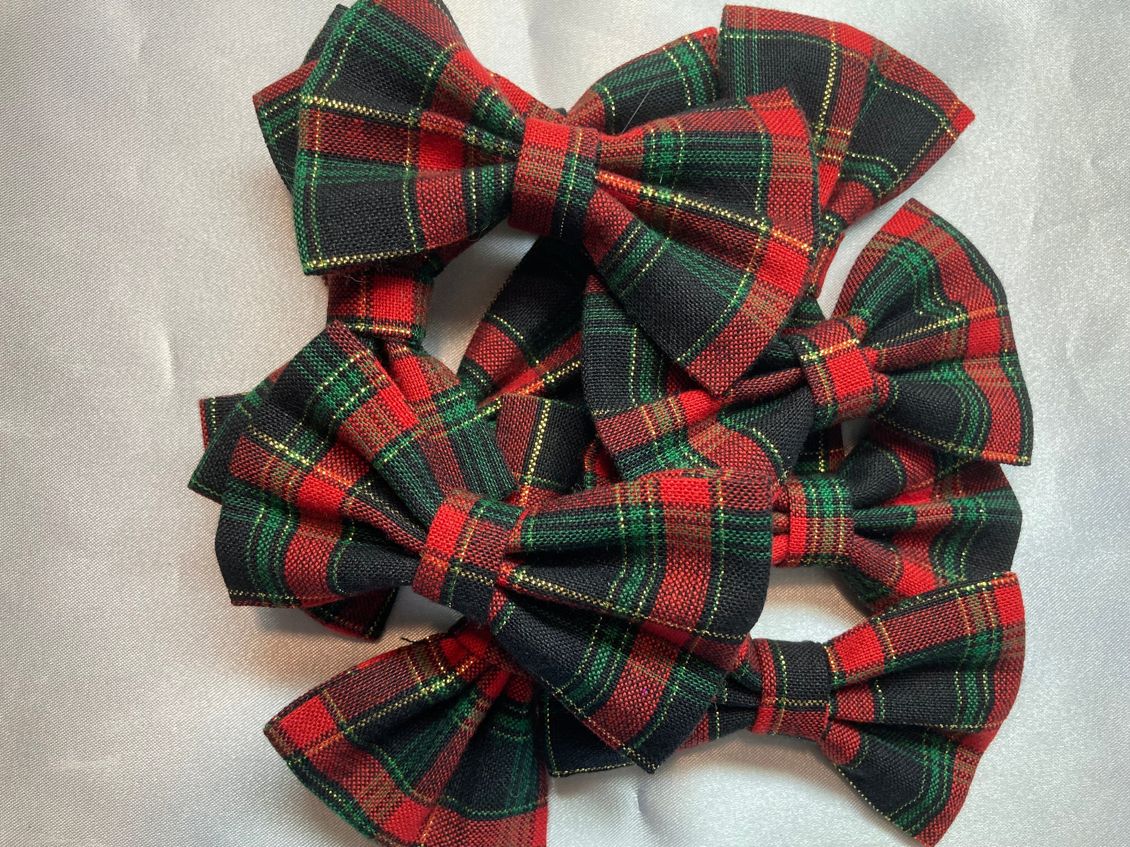 3” Christmas Plaid - 5 pack